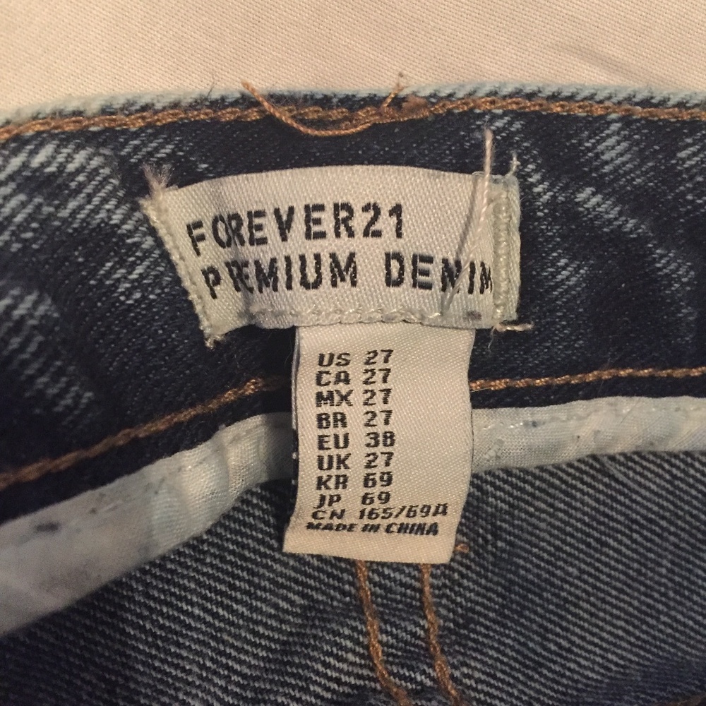 Forever 21 Distressed Denim Booty Shorts - Picture 5 of 5